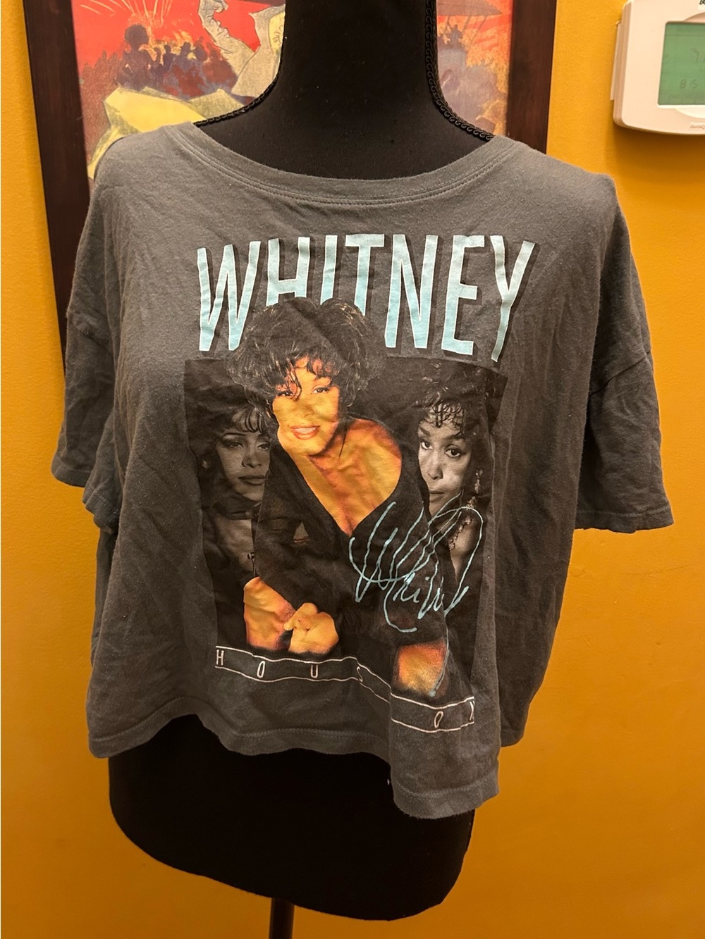Women’s Petite Old Navy Whitney Houston Cropped Tee Size M(P)